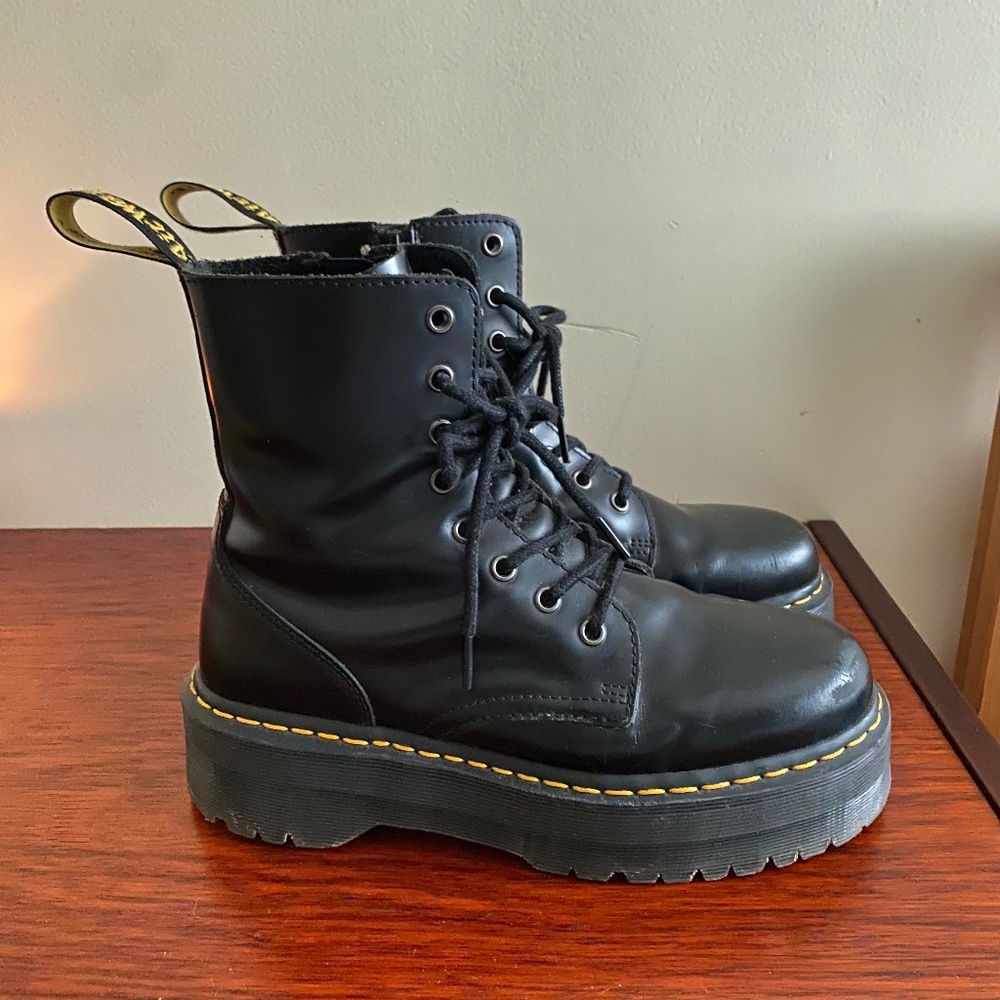 Dr. Martens Jadon platform black boots